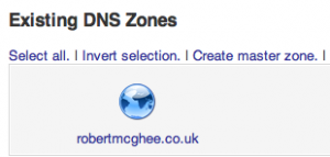 Master DNS Zone